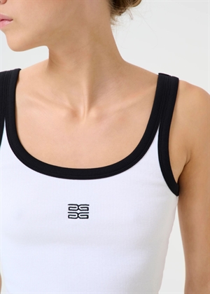 Drew contrast logo top Bright White Gestuz 
